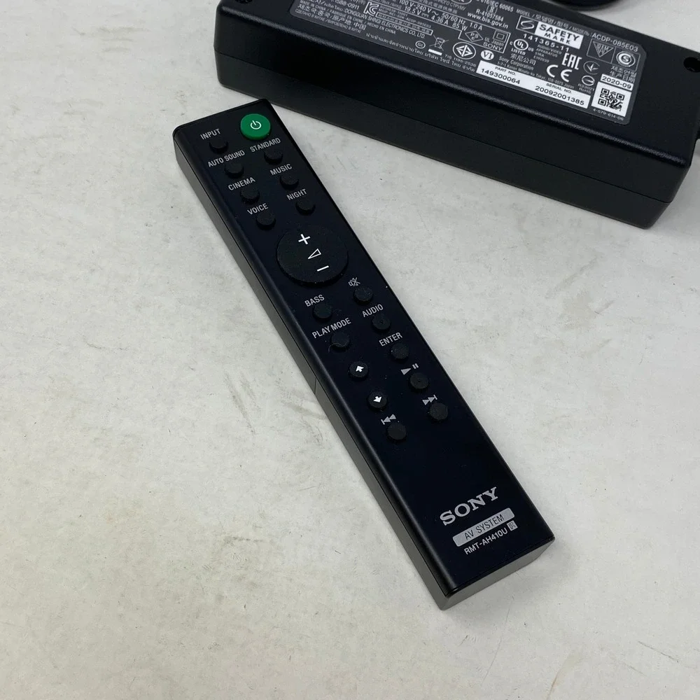 Sony RMT-AH410U Remote and ACDP-085E03 19.5V 85W AC Adapter Bundle